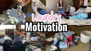 LAUNDRY MOTIVATION | ALL DAY LAUNDRY | FOLD ALONG WITH ME
