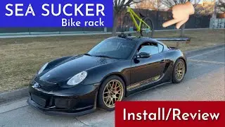 Sea Sucker Bike Rack for Porsche Cayman 987.1 Review & Install!