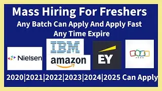 IBM , Zoho , Amazon , EY , Nielsen | 2020, 2021, 2022 , 2023 , 2024 jobs