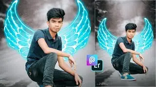 PicsArt Neon Wings Photo Editing Like Atharv Raut 2020 | Neon Wing Photo Editing
