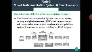 FYBCS | Instrumentation System | L 15 | Concept of smart sensor