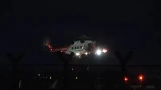 EI-ICA Sikorsky S-92 Irish Coast Guard helicopter night training at Dublin Airport, Ireland 🇮🇪