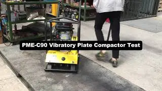 PME-C90 Vibratory Plate Compactor Test | 16kN, 4200 VPM, 55&times;45cm Plate