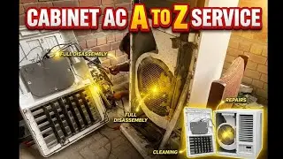 4 Ton Floor Standing AC Gernal Service , A To z AC service Related To #hvac In Urdu