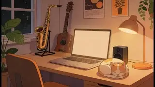 Lofi Jazz Night – Relax & Focus at Your Desk (Smooth Saxophone and Cozy Vibes)