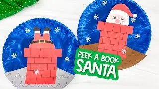 Santa Paper Plate Craft For Kids