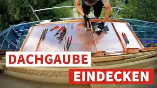Auf den Dächern der Stadt ... Dacheindeckung einer Dachgaube mit Kupfer