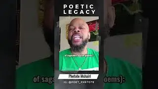 PHETOTE MSHAIRI - POETIC LEGACY | Celebrate Black Poetry Day