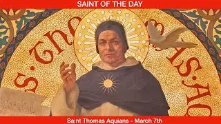Saint Thomas Aquinas, Doctor of the Church - March 7th