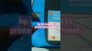 hp inktank wireless 419 printer factory reset #printer #inkjetprinters #hpprinter #hpprinterservice