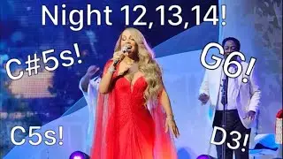 Mariah Carey - Night 12,13,14 Vocal Showcase! (Merry Christmas One and All tour, 2023)