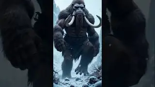 Neanderthal and Mammoth Fusion | AI Fusion | AI Animal Fusion #shorts #aifusion #animalfusion