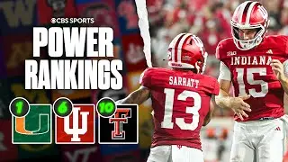 College Football Week 5 Power Rankings: Miami remains No. 1, Indiana & Texas Tech move into Top 10