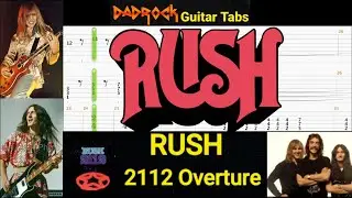2112 Overture - RUSH - Guitar + Bass TABS Lesson