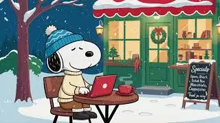 Sip Cozy Coffee with Snoopy ☕❄️| Winter Jazz Playlist for a Relaxing Start & Calm Mood