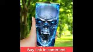 Grim reaper coffee mug, rose skull coffee mug, evil jumbo mug, punisher skull tumbler, halloween cup