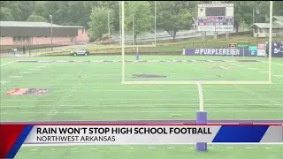 Rain won't stop high school football