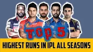 HIGHEST RUNS SCORER IN IPL ALL SEASONS