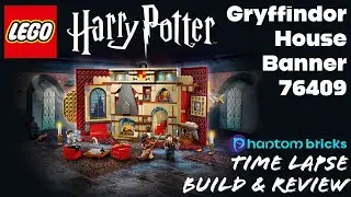 LEGO Harry Potter - Gryffindor House Banner 76409 Time Lapse Build & Review