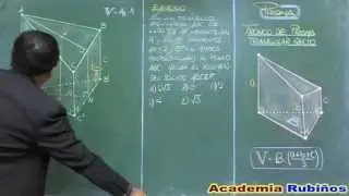TRONCO DE PRISMA TRIANGULAR RECTO - CALCULO DEL VOLUMEN - DEMOSTRACION