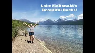 Beautiful Colored Rocks of Lake McDonald, Glacier National Park