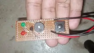 Short-circuit detector built on a zero PCB board.