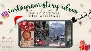 5 Creative Instagram Story Ideas for Christmas 🎄 | Using the IG app only ⛄ | Christmas 2021