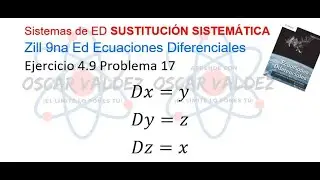 Ejercicios 4.9 Problema 17 Dennis G. ZILL Sistemas de Ecuaciones, Eliminación sistemática
