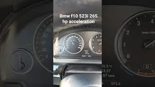 Bmw F10 523i n53 265 hp acceleration