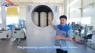 The 25,000 cubic meter air filter produced by Lvda Purification