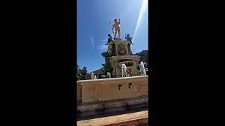Neptune (Poseidon) Fountain with a Trident in Batumi , Georgia