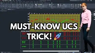 The Secret UCS Origin Trick in AutoCAD! (Boost Your Workflow) 🚀