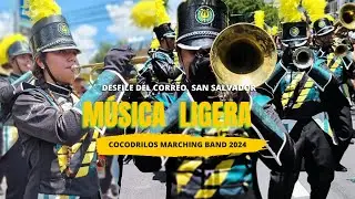 COCODRILOS MARCHING BAND COMB 2024 🐊 | De Música Ligera | Desfile del Correo San Salvador 2024