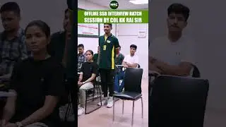 Glimpse of Offline SSB Interview Batch at MKC😍Personal Interview Session Conducted By Col KK Rai Sir