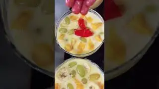 Easy Desserts | Fruit Custard Recipe | Fruit Salad With Custard Sauce | How To Make Fruit Custard