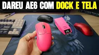 MOUSE com DOCK de CARREGAMENTO com TELA e Shape do Razer Viper V3 - Review Dareu AE6
