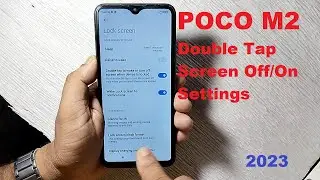 Poco M2 Double Tap Screen Off Setting ! 2023