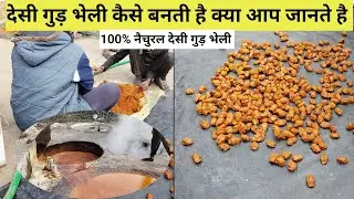 100% Natural Jaggery (Gur) Making 🥰 इस तरह से बनता है देसी गुड भेली 👌 indian Street Food 