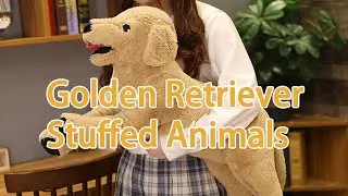 Golden Retriever Stuffed Animal Plush Toys Large Stuffed Dog Puppy Dog Soft Pillow 13.8/29/5inch