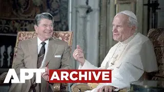 Рейган приветствует Папу Иоанна Павла II в Белом доме | 10 сентября 1987 г. | APT