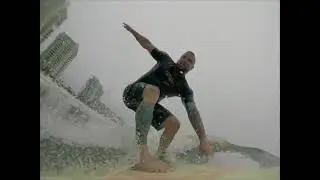 Surfing Perdido Beach