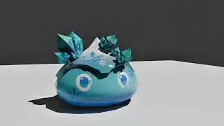 Blender - Speed Modelling Slime 3d in 10 Minutes