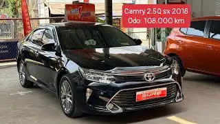 Camry 2.5Q sx 2018 chạy 108.000 km m&agrave;u đen VIP, sedan hạng D cao cấp