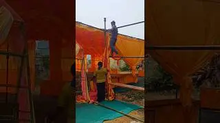 Entry Gate & Wedding Mandap Decoration at Bargarh | Day Party Setup  #shorts