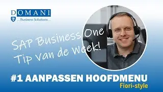 Aanpassen hoofdmenu in SAP Business One Fiori-Style | Tip van de Week #1