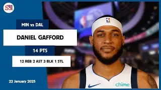 DANIEL GAFFORD 14 PTS vs MIN 22 Jan 24-25 DAL Highlights