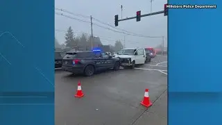 Man arrested for DUI after hitting Hillsboro Police car head-on