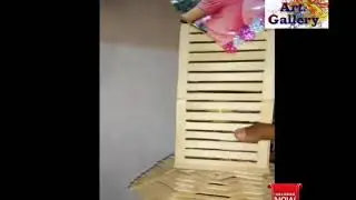 Light lamp & photo frame || Ice cream stick || Mannu Art Gallery