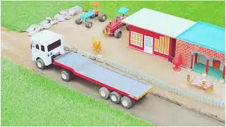 DIY Mini Truck Road Repairing Project | Creative Road Construction Model | Toy Engineering Idea