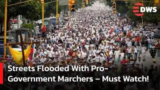 HISTORIC MOMENTS: Massive Pro-Maduro March in Caracas as Venezuela Legislature Begins New Term |AC14